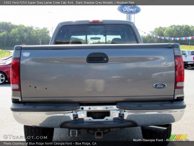 Dark Shadow Grey Metallic / Medium Flint 2002 Ford F250 Super Duty Lariat Crew Cab 4x4