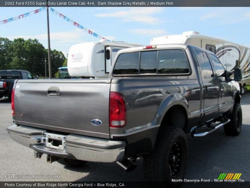 Dark Shadow Grey Metallic / Medium Flint 2002 Ford F250 Super Duty Lariat Crew Cab 4x4