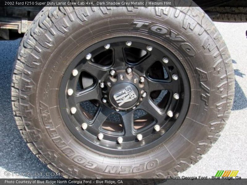 Dark Shadow Grey Metallic / Medium Flint 2002 Ford F250 Super Duty Lariat Crew Cab 4x4