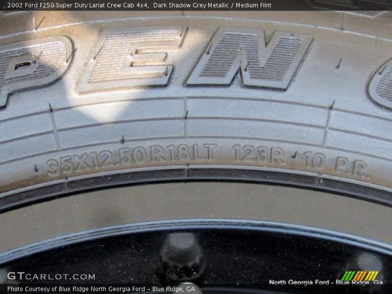 Dark Shadow Grey Metallic / Medium Flint 2002 Ford F250 Super Duty Lariat Crew Cab 4x4