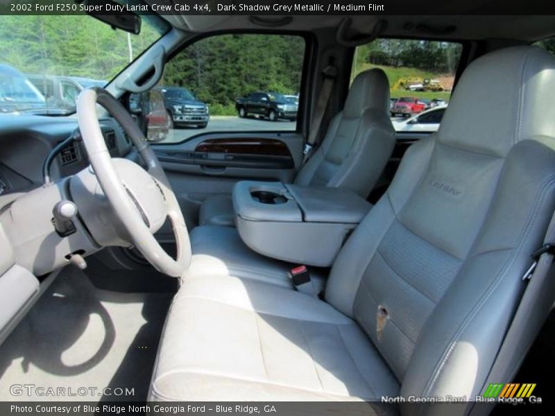 Dark Shadow Grey Metallic / Medium Flint 2002 Ford F250 Super Duty Lariat Crew Cab 4x4