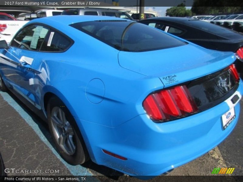 Grabber Blue / Ebony 2017 Ford Mustang V6 Coupe