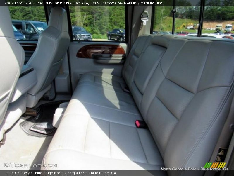 Dark Shadow Grey Metallic / Medium Flint 2002 Ford F250 Super Duty Lariat Crew Cab 4x4