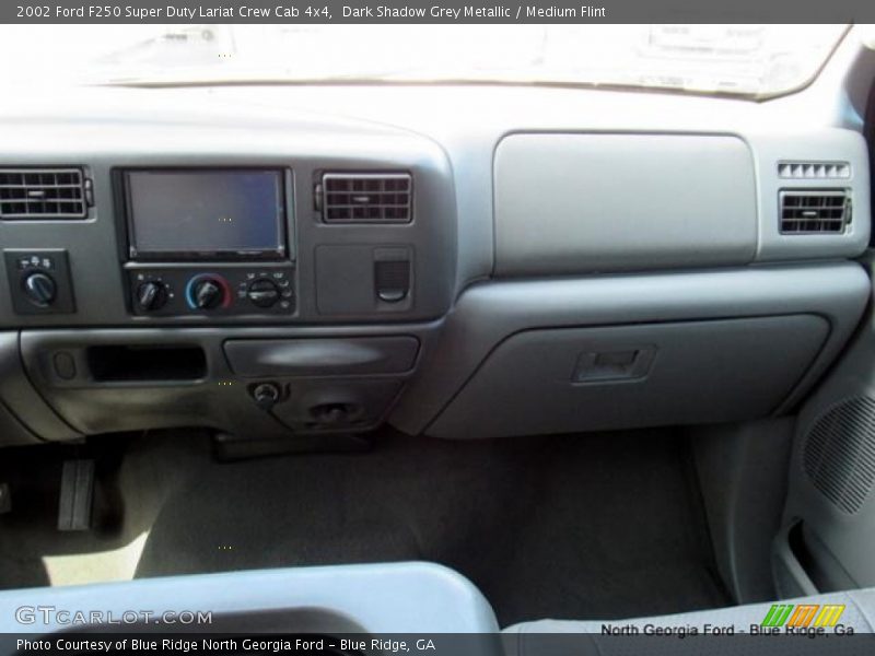 Dark Shadow Grey Metallic / Medium Flint 2002 Ford F250 Super Duty Lariat Crew Cab 4x4