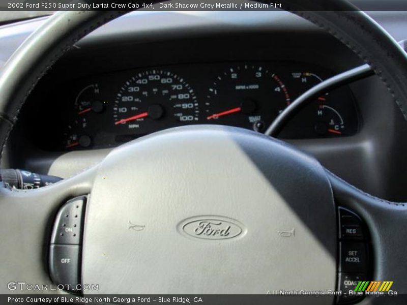 Dark Shadow Grey Metallic / Medium Flint 2002 Ford F250 Super Duty Lariat Crew Cab 4x4
