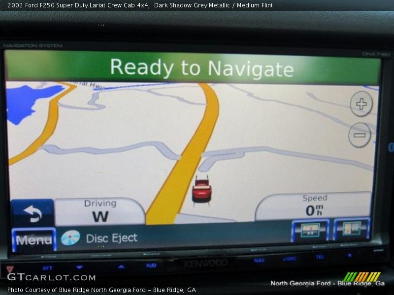 Dark Shadow Grey Metallic / Medium Flint 2002 Ford F250 Super Duty Lariat Crew Cab 4x4