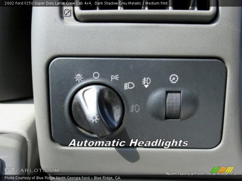 Dark Shadow Grey Metallic / Medium Flint 2002 Ford F250 Super Duty Lariat Crew Cab 4x4