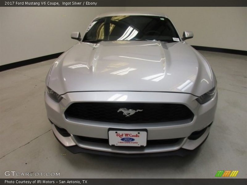 Ingot Silver / Ebony 2017 Ford Mustang V6 Coupe
