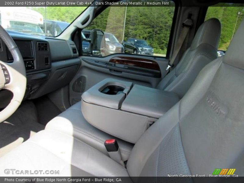 Dark Shadow Grey Metallic / Medium Flint 2002 Ford F250 Super Duty Lariat Crew Cab 4x4