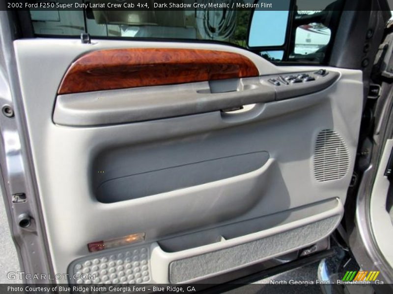 Dark Shadow Grey Metallic / Medium Flint 2002 Ford F250 Super Duty Lariat Crew Cab 4x4