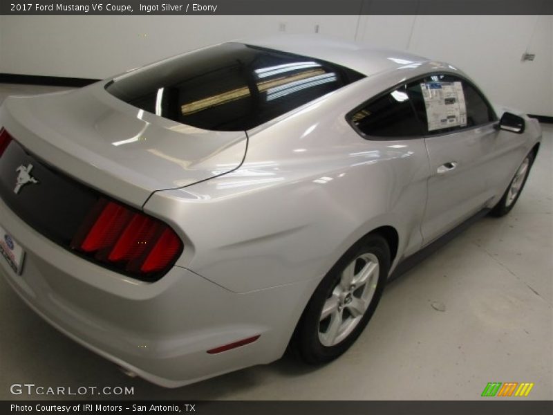 Ingot Silver / Ebony 2017 Ford Mustang V6 Coupe