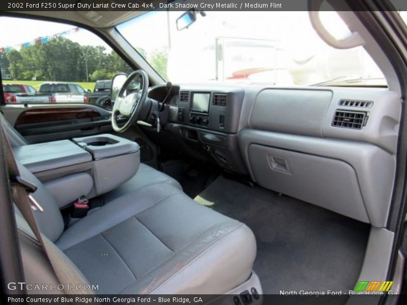 Dark Shadow Grey Metallic / Medium Flint 2002 Ford F250 Super Duty Lariat Crew Cab 4x4