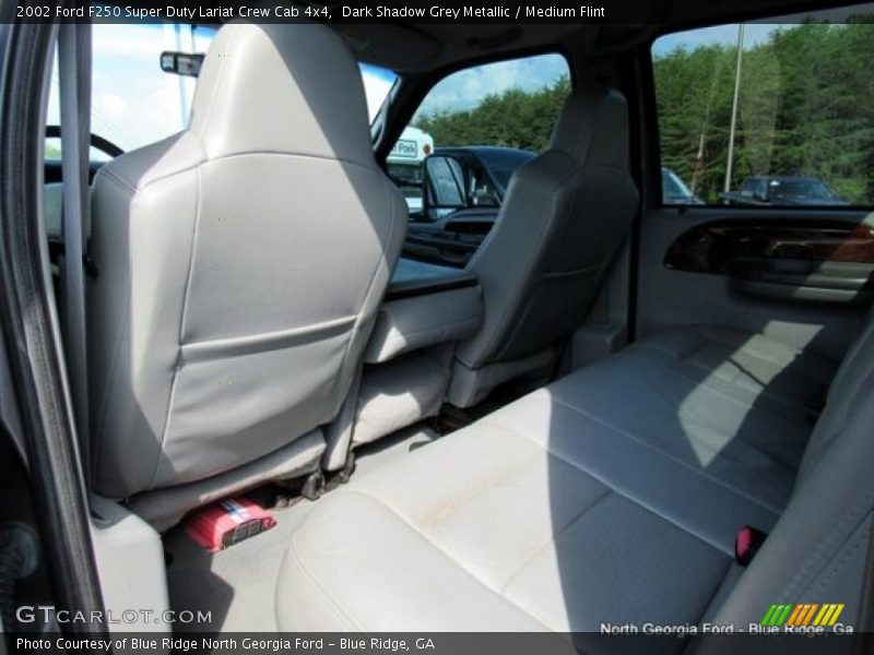 Dark Shadow Grey Metallic / Medium Flint 2002 Ford F250 Super Duty Lariat Crew Cab 4x4