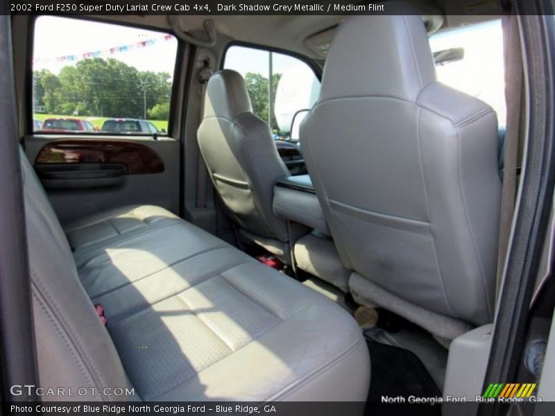 Dark Shadow Grey Metallic / Medium Flint 2002 Ford F250 Super Duty Lariat Crew Cab 4x4