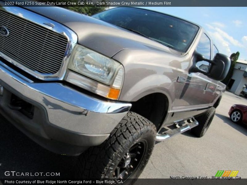 Dark Shadow Grey Metallic / Medium Flint 2002 Ford F250 Super Duty Lariat Crew Cab 4x4