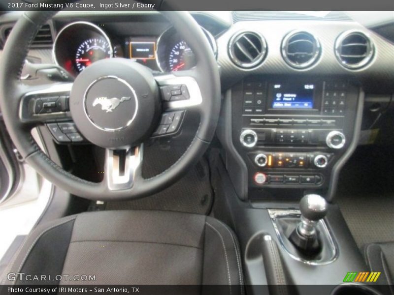 Ingot Silver / Ebony 2017 Ford Mustang V6 Coupe
