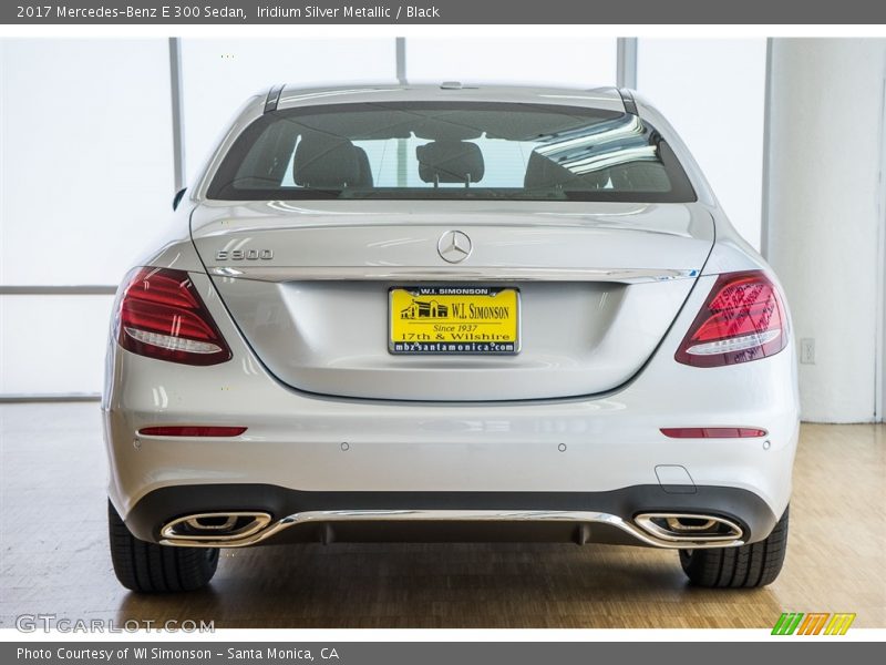 Iridium Silver Metallic / Black 2017 Mercedes-Benz E 300 Sedan