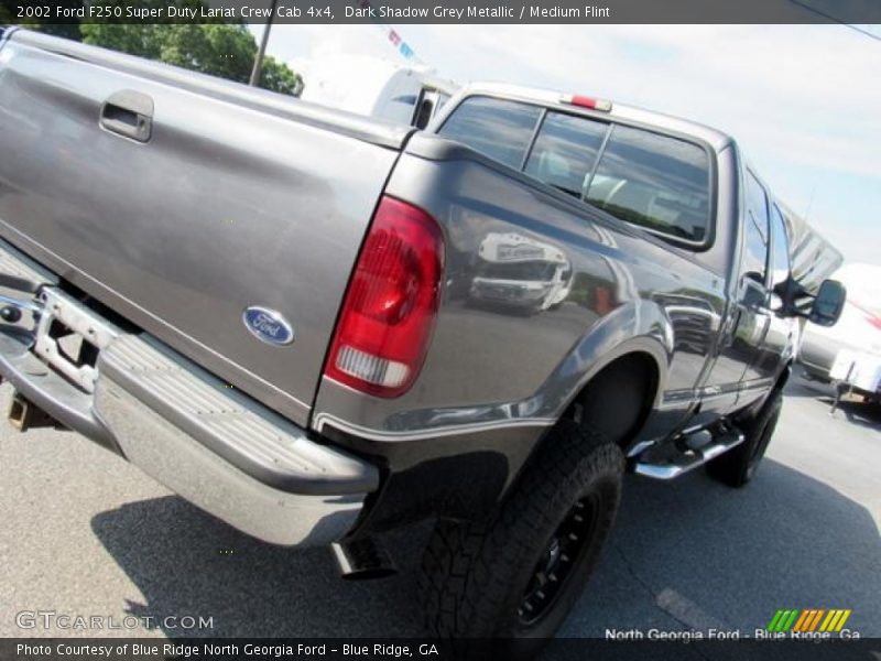 Dark Shadow Grey Metallic / Medium Flint 2002 Ford F250 Super Duty Lariat Crew Cab 4x4