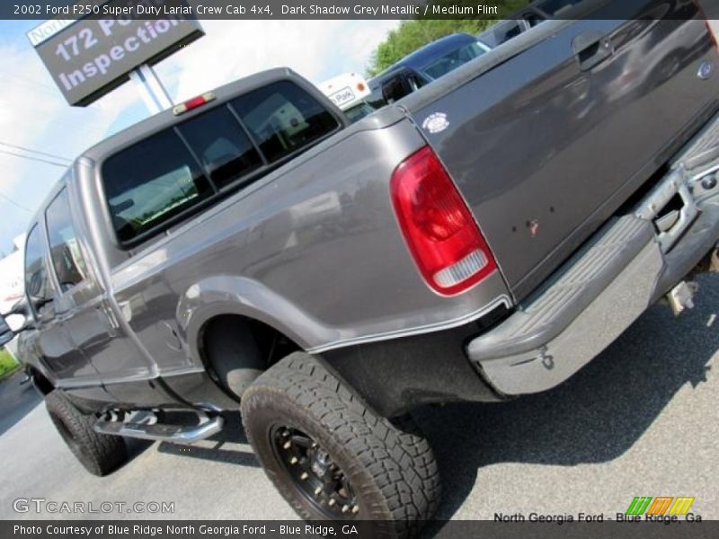Dark Shadow Grey Metallic / Medium Flint 2002 Ford F250 Super Duty Lariat Crew Cab 4x4