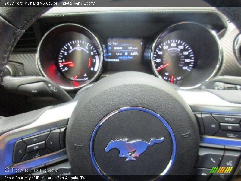 Ingot Silver / Ebony 2017 Ford Mustang V6 Coupe