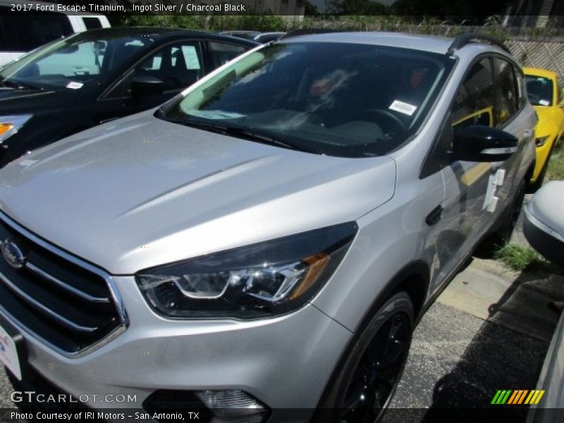 Ingot Silver / Charcoal Black 2017 Ford Escape Titanium