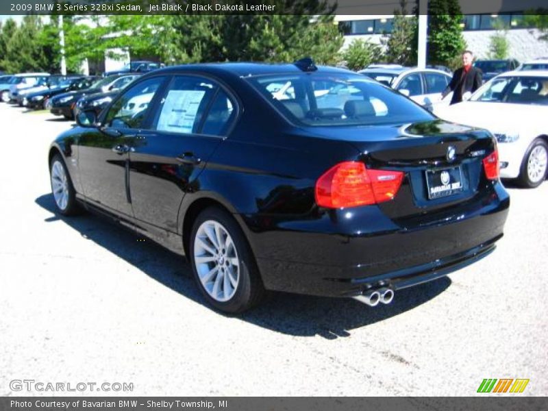 Jet Black / Black Dakota Leather 2009 BMW 3 Series 328xi Sedan