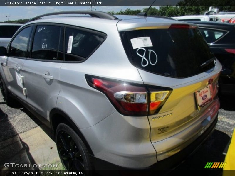 Ingot Silver / Charcoal Black 2017 Ford Escape Titanium