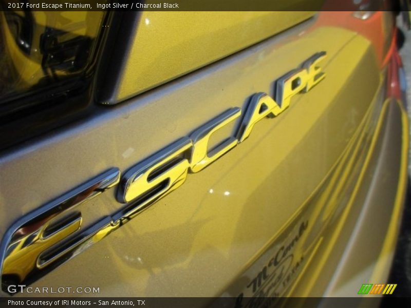Ingot Silver / Charcoal Black 2017 Ford Escape Titanium