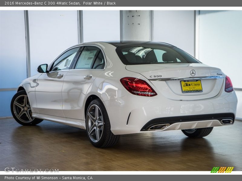 Polar White / Black 2016 Mercedes-Benz C 300 4Matic Sedan