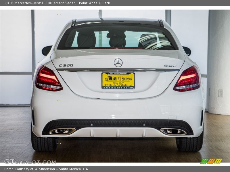 Polar White / Black 2016 Mercedes-Benz C 300 4Matic Sedan