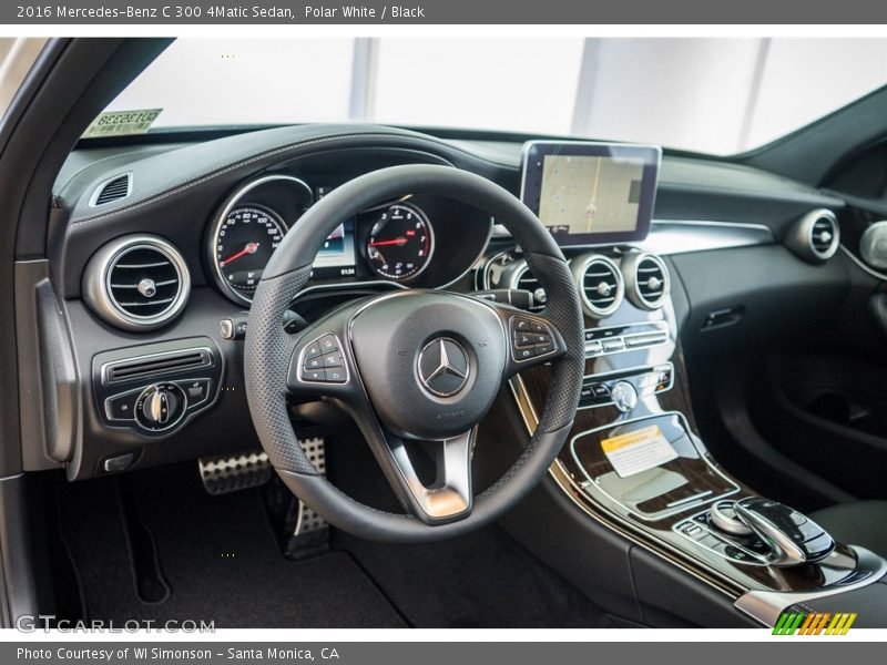 Polar White / Black 2016 Mercedes-Benz C 300 4Matic Sedan