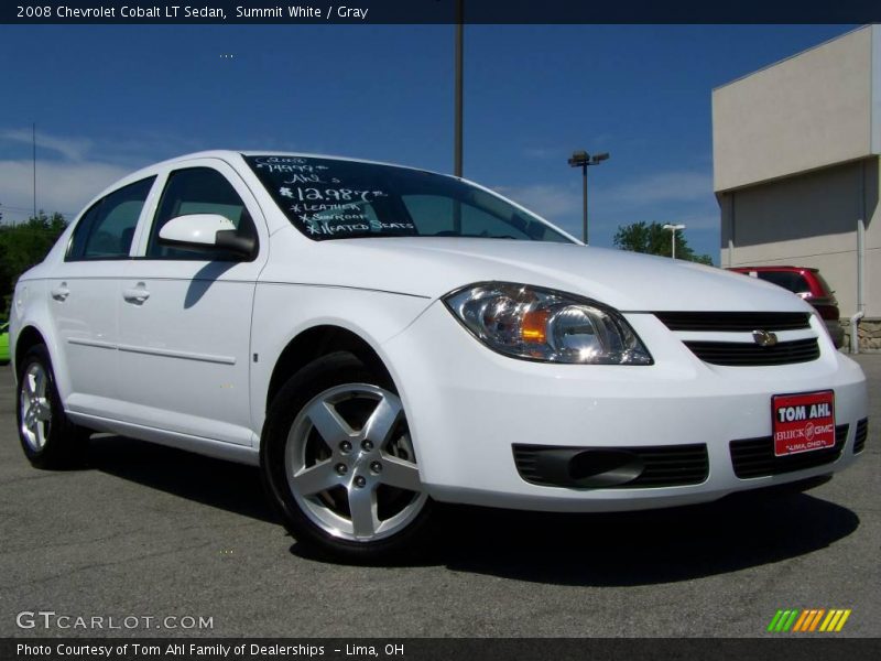 Summit White / Gray 2008 Chevrolet Cobalt LT Sedan