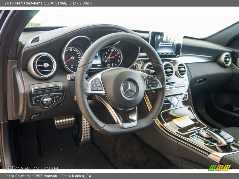 Black / Black 2016 Mercedes-Benz C 300 Sedan