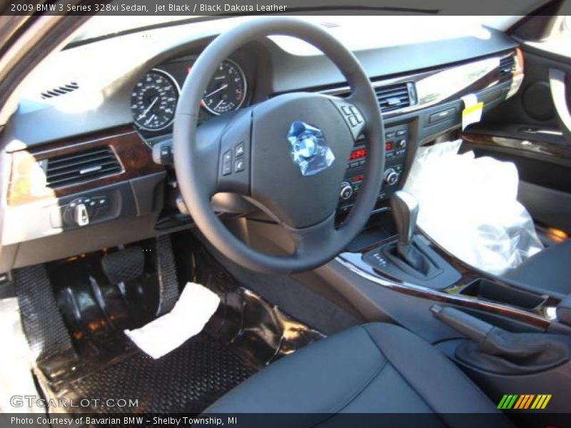 Jet Black / Black Dakota Leather 2009 BMW 3 Series 328xi Sedan