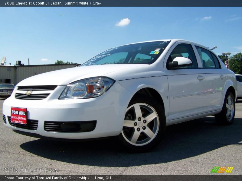 Summit White / Gray 2008 Chevrolet Cobalt LT Sedan