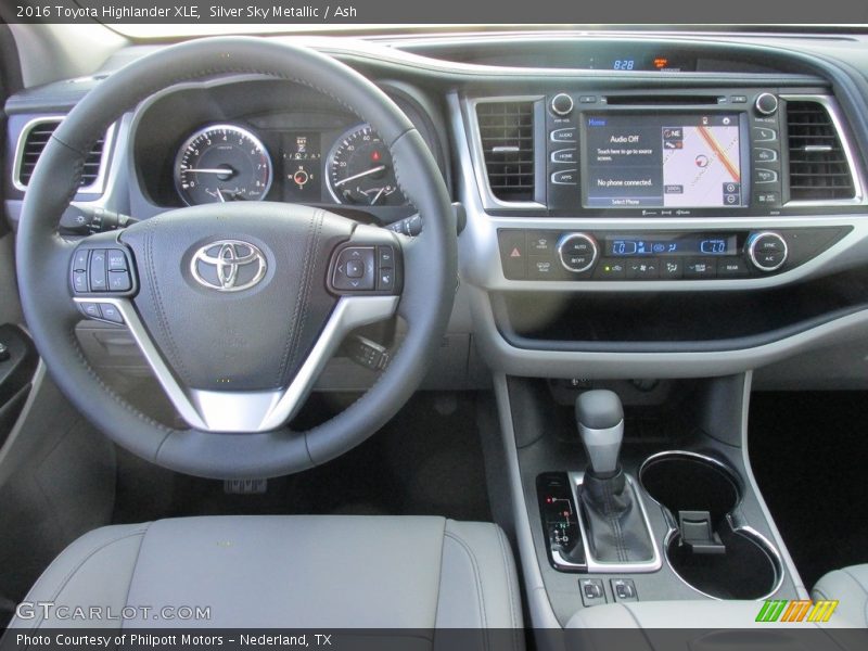 Silver Sky Metallic / Ash 2016 Toyota Highlander XLE