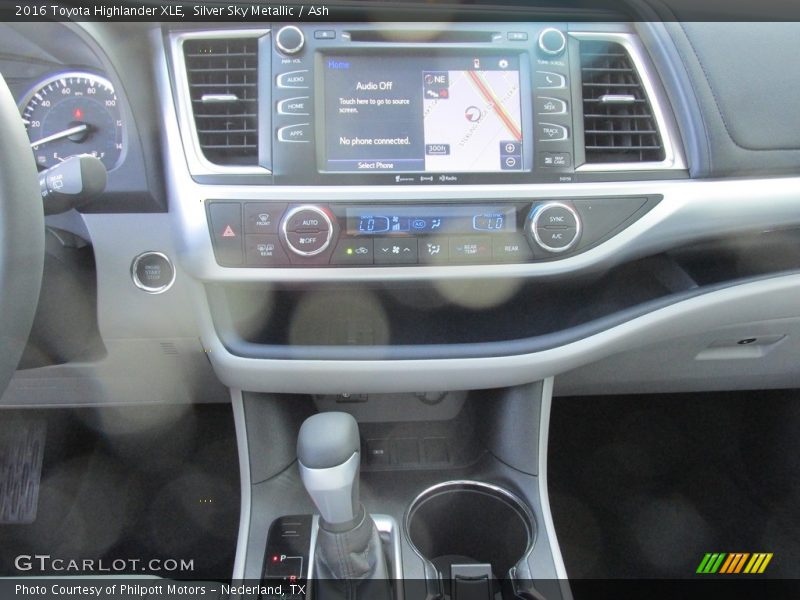 Silver Sky Metallic / Ash 2016 Toyota Highlander XLE