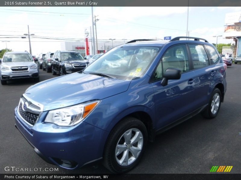 Quartz Blue Pearl / Gray 2016 Subaru Forester 2.5i