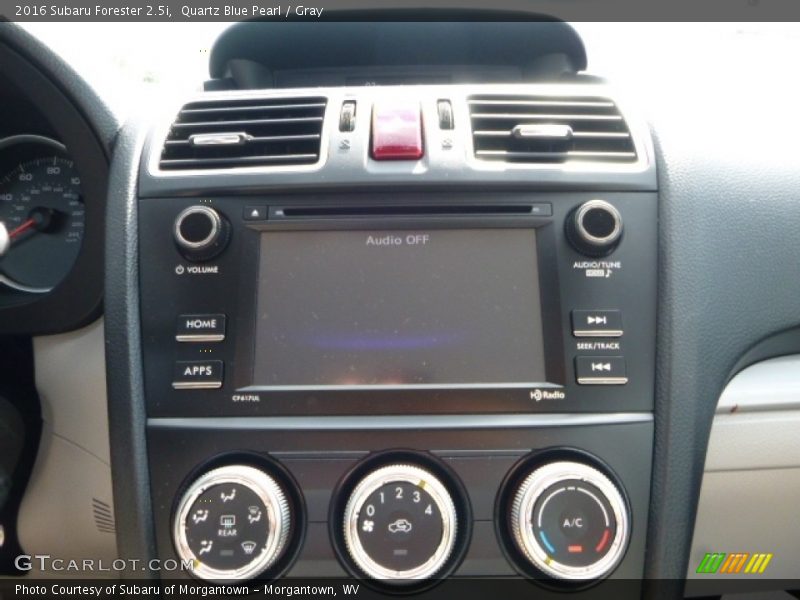 Quartz Blue Pearl / Gray 2016 Subaru Forester 2.5i
