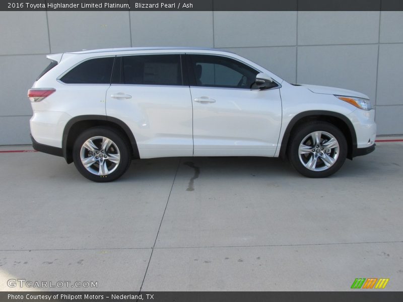 Blizzard Pearl / Ash 2016 Toyota Highlander Limited Platinum