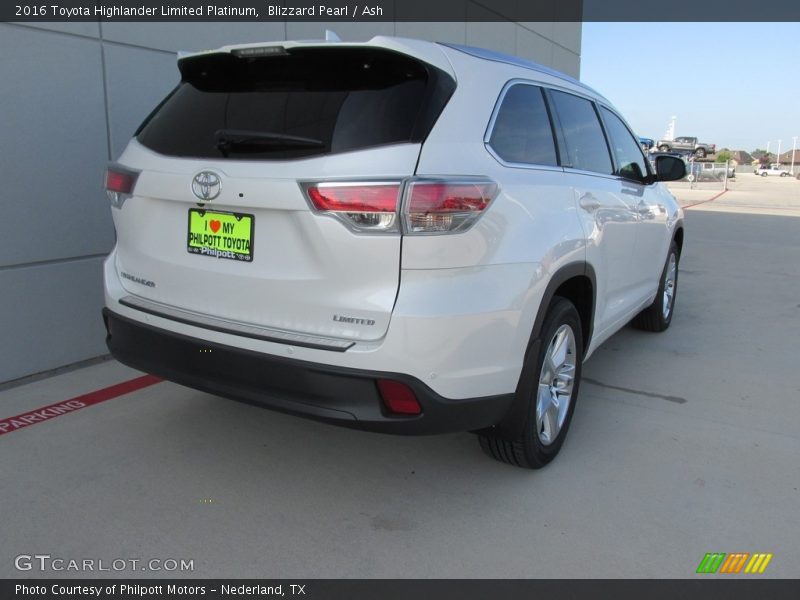 Blizzard Pearl / Ash 2016 Toyota Highlander Limited Platinum