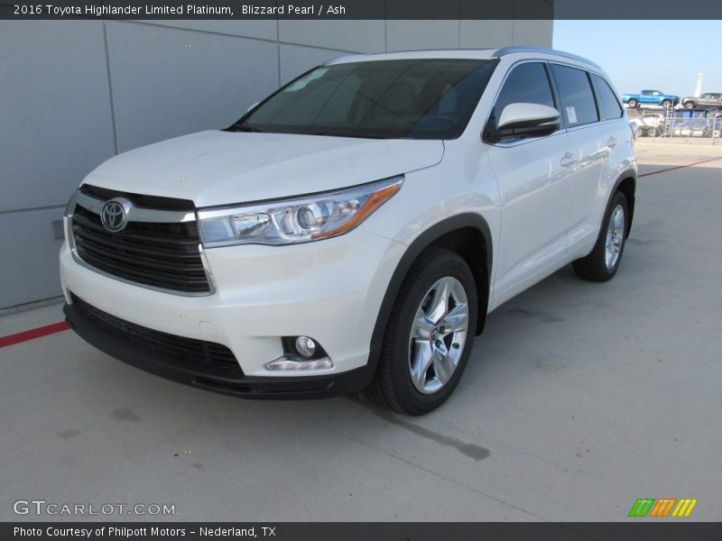 Blizzard Pearl / Ash 2016 Toyota Highlander Limited Platinum