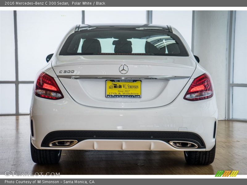 Polar White / Black 2016 Mercedes-Benz C 300 Sedan