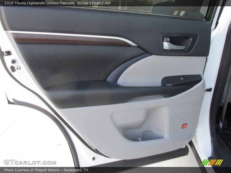 Blizzard Pearl / Ash 2016 Toyota Highlander Limited Platinum