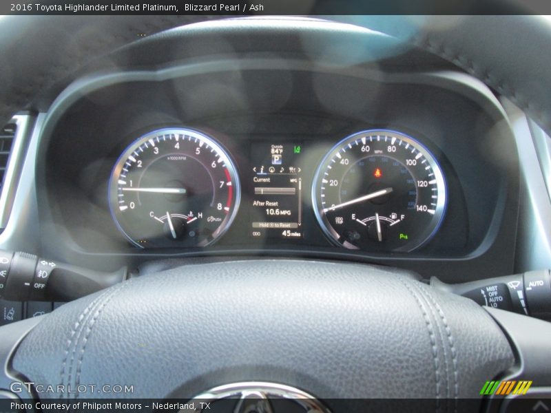 Blizzard Pearl / Ash 2016 Toyota Highlander Limited Platinum