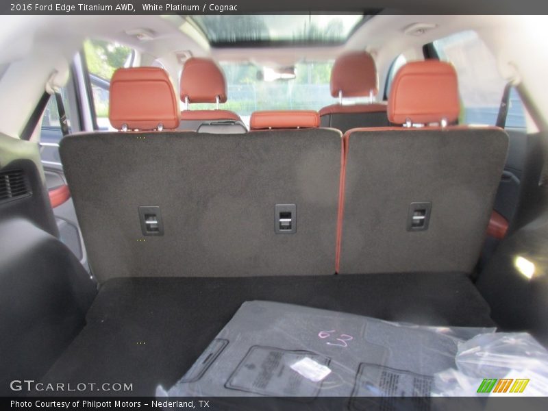 White Platinum / Cognac 2016 Ford Edge Titanium AWD