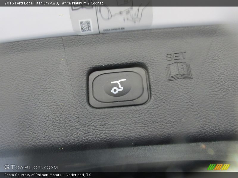White Platinum / Cognac 2016 Ford Edge Titanium AWD