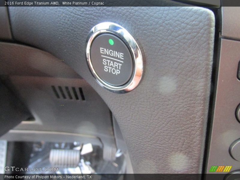 White Platinum / Cognac 2016 Ford Edge Titanium AWD