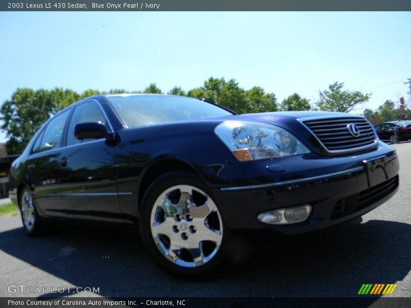 Blue Onyx Pearl / Ivory 2003 Lexus LS 430 Sedan