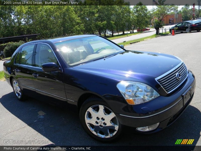 Blue Onyx Pearl / Ivory 2003 Lexus LS 430 Sedan